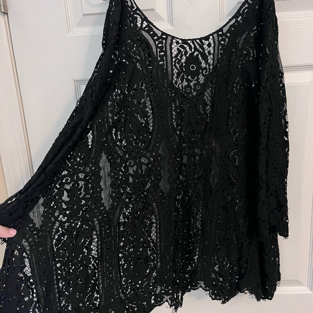 Witchcore Lace Mini Dress